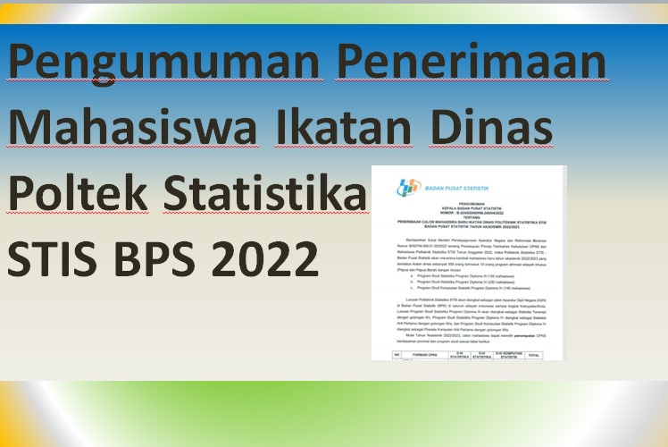 Penerimaan Mahasiswa STIS BPS 2022